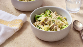 White Bean Bowl With Broccoli Pesto