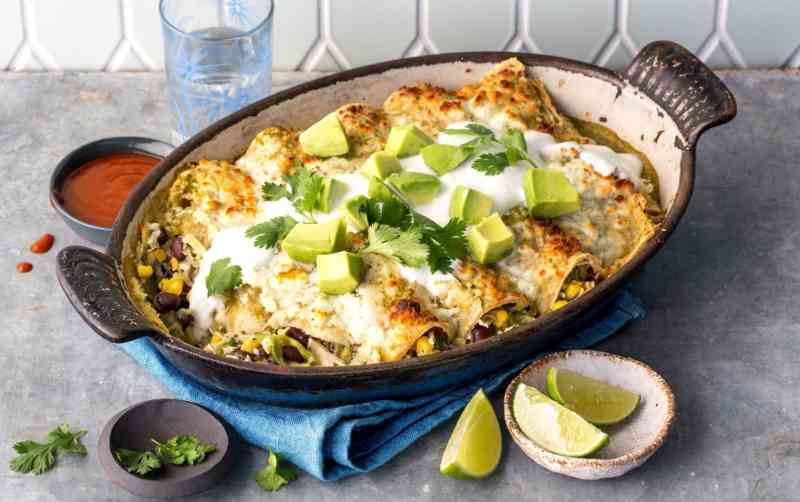 Chicken and Zucchini Enchiladas