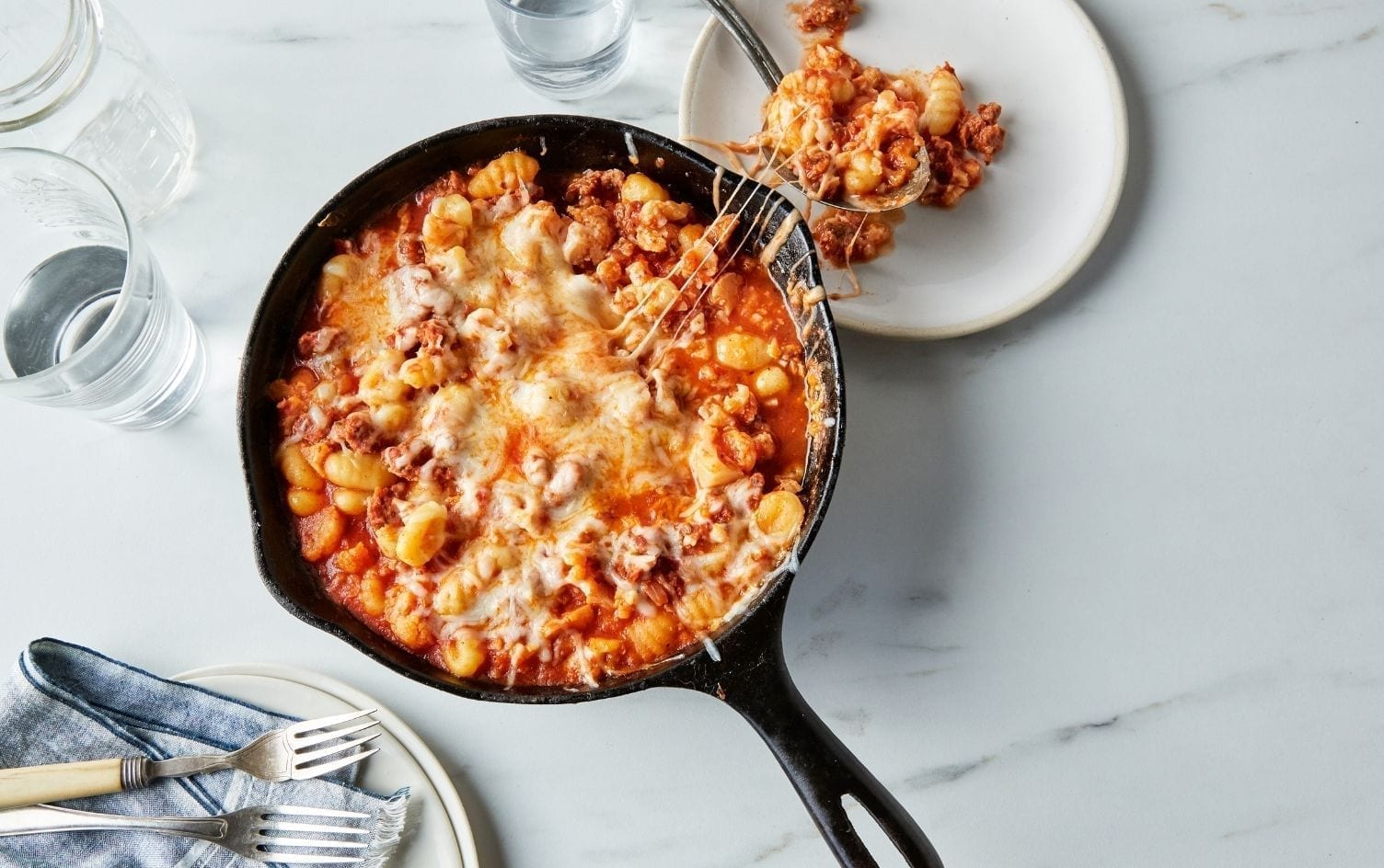 Gnocchi-Cauliflower Skillet Casserole