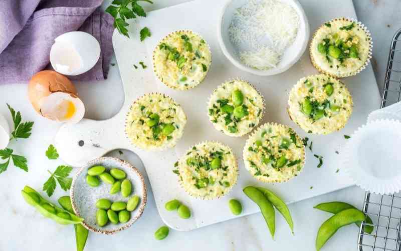 Quinoa Edamame Egg Muffins