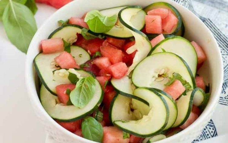 Watermelon Cucumber Salad