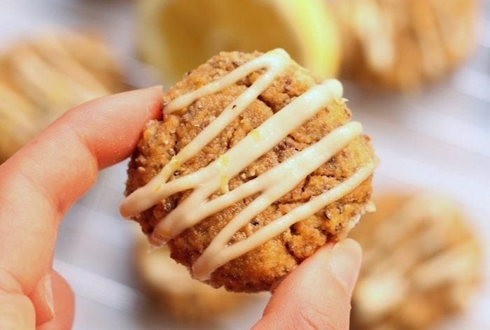 Flourless Lemon Chia Cake Cookies